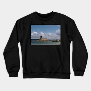 Normanton Church, Rutland Water Crewneck Sweatshirt